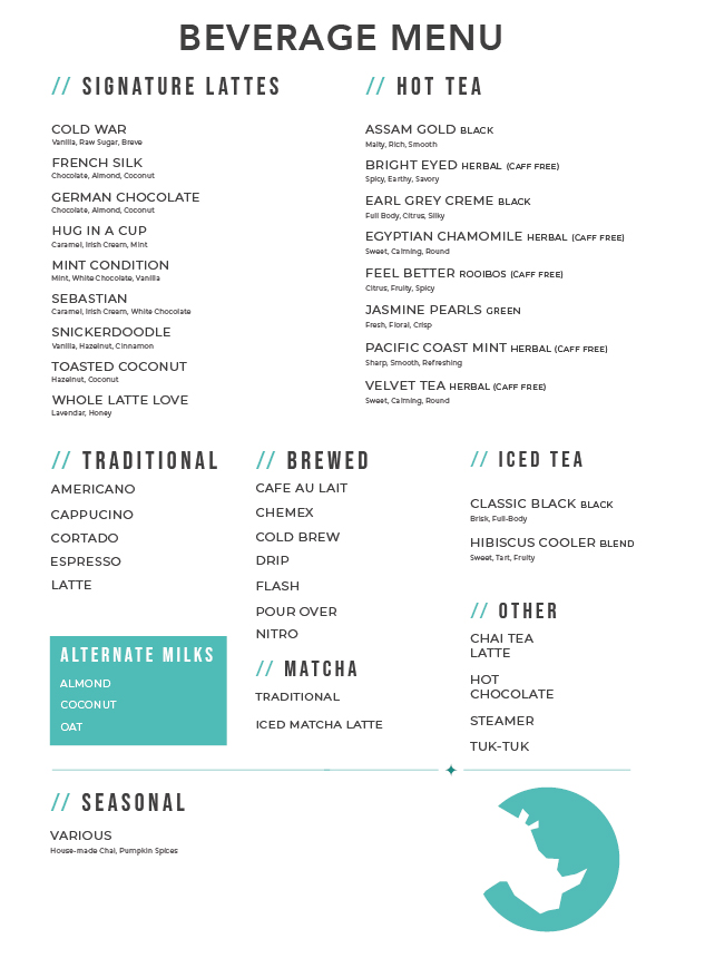 White Rhino Coffee Menu - Image 6